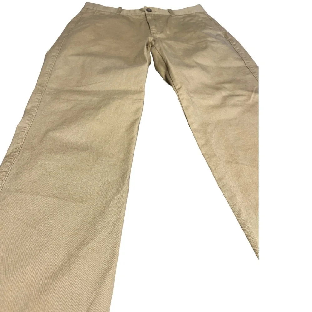 J Crew Factory Khakis Bleecker Chino‎ Pants Men W31 L30 Flat Front Dress Pants